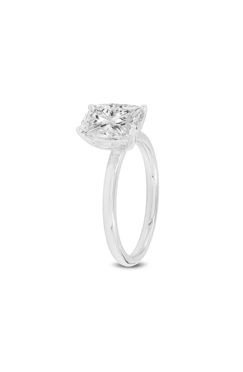 LuvMyJewelry Nisrine 14K White Gold Cushion Cut Lab Grown Diamond Solitaire Engagement Ring - 2.25 Ct, Alternate, color, 14K White Gold