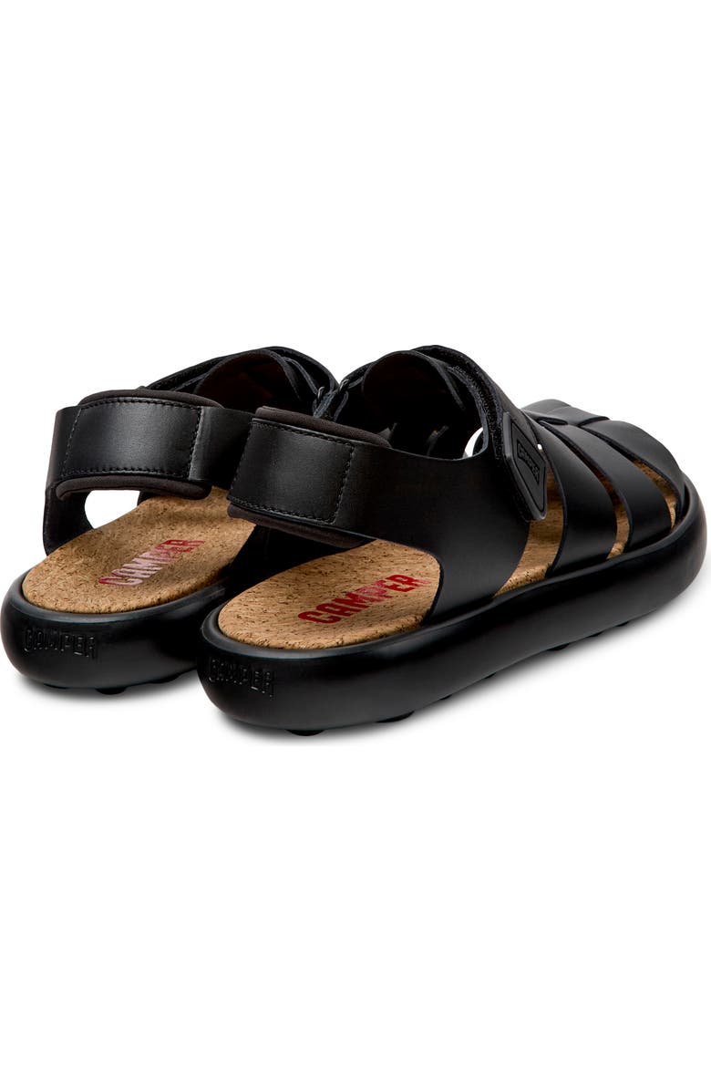 Camper Pelotas Flota Fisherman Sandal, Alternate, color, Black 3