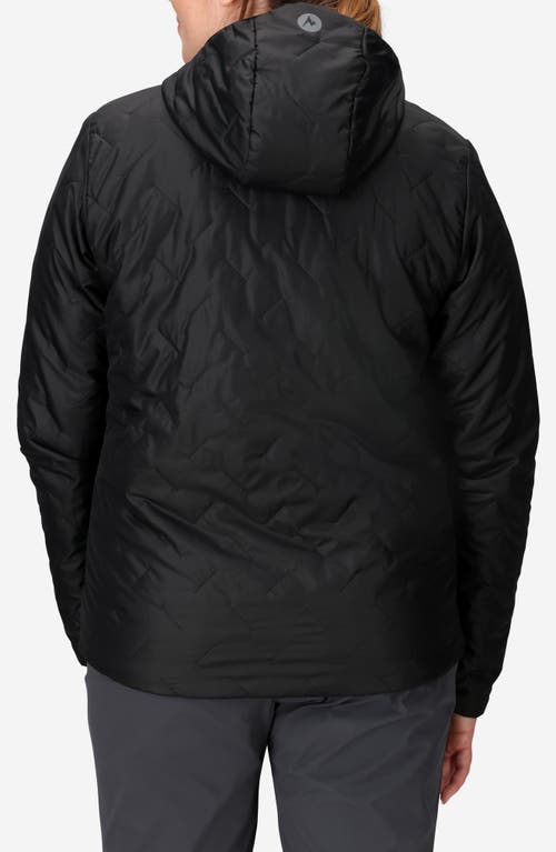 Marmot Monoquilt Hooded Jacket In Black