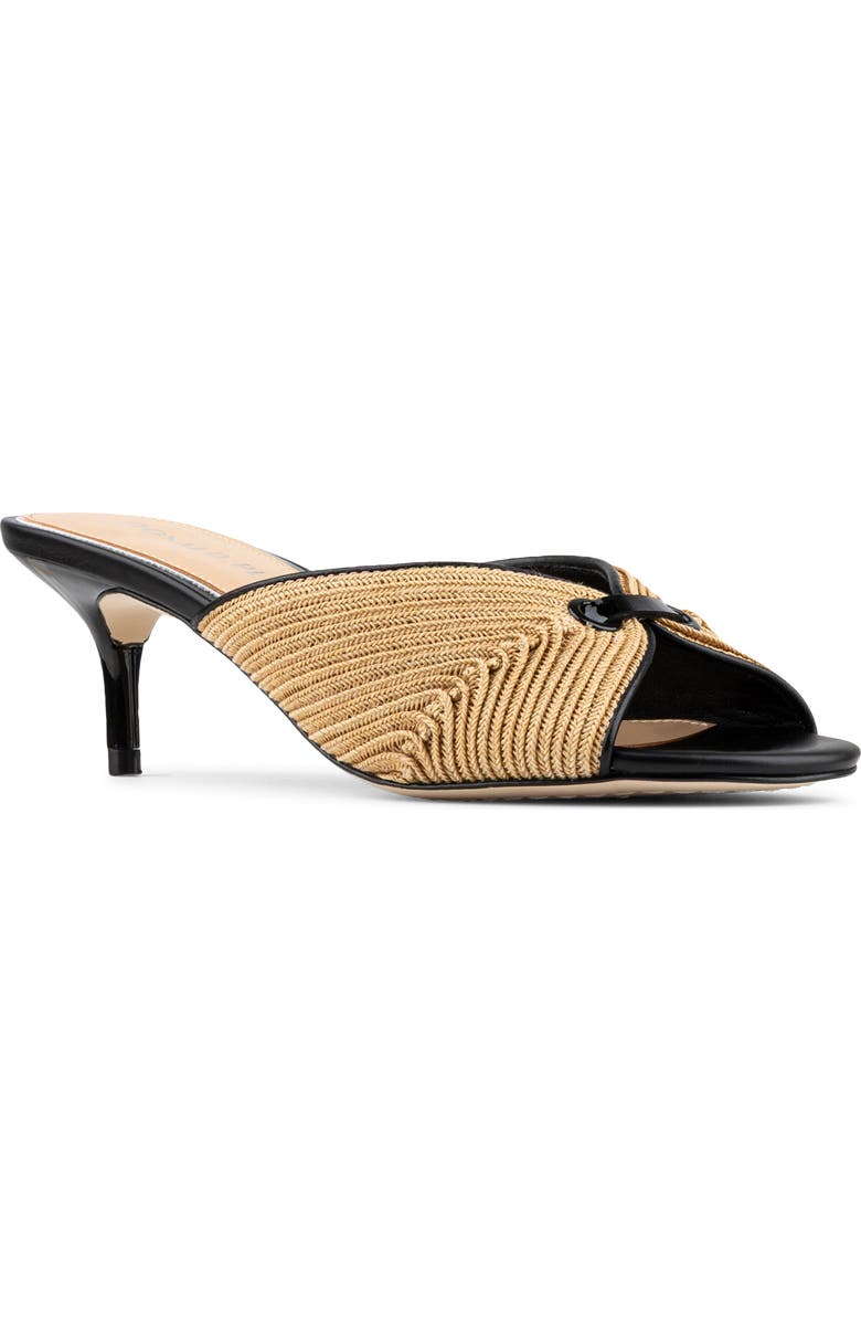 Donald Pliner Raffia Sandal, Main, color, Black