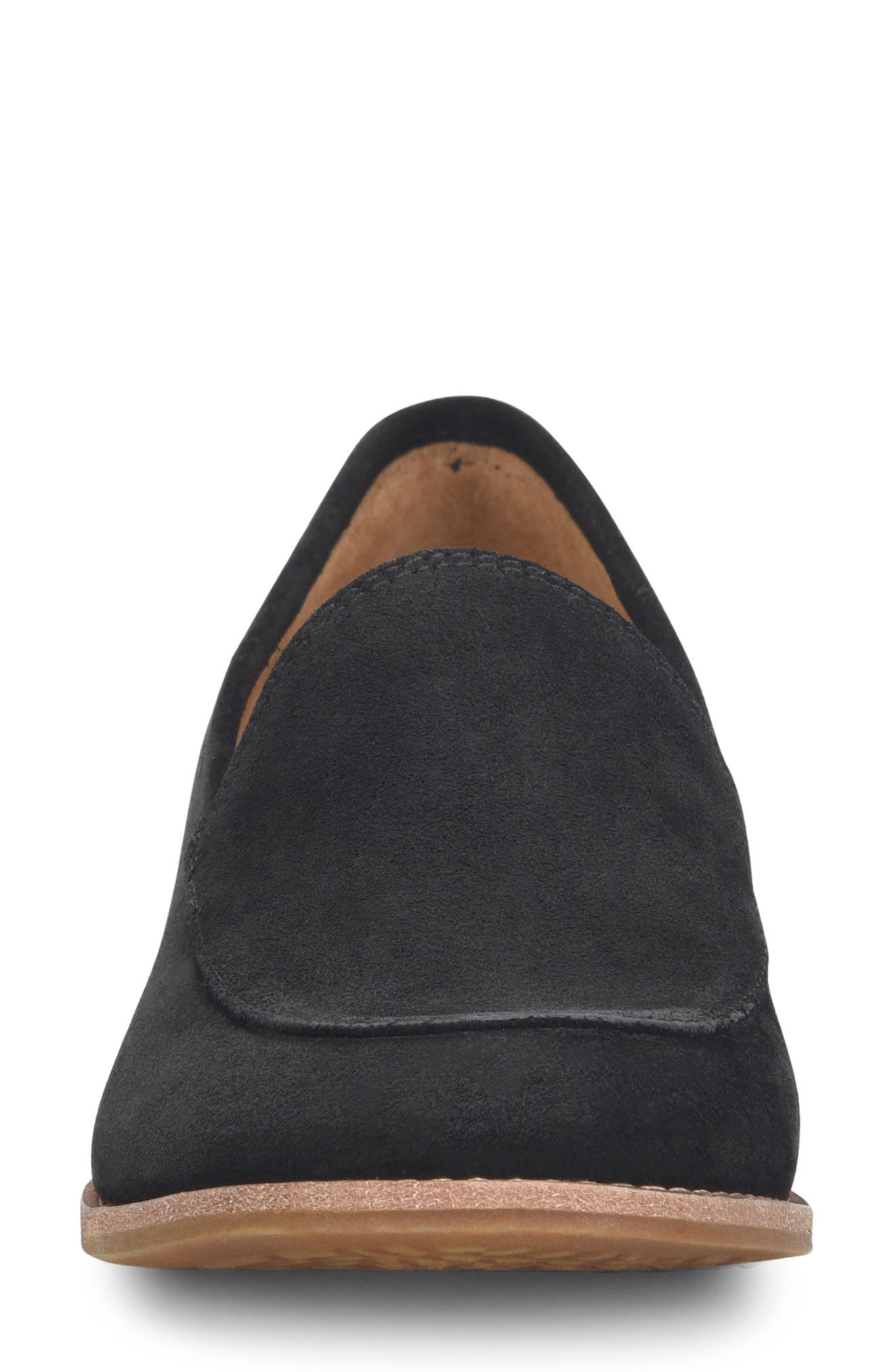 Söfft Napoli Loafer, Alternate, color, Black Suede