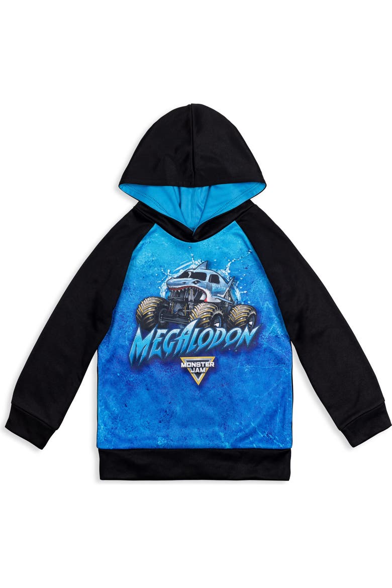 Fleece Pullover Hoodie, Main, color, Megalodon Blue