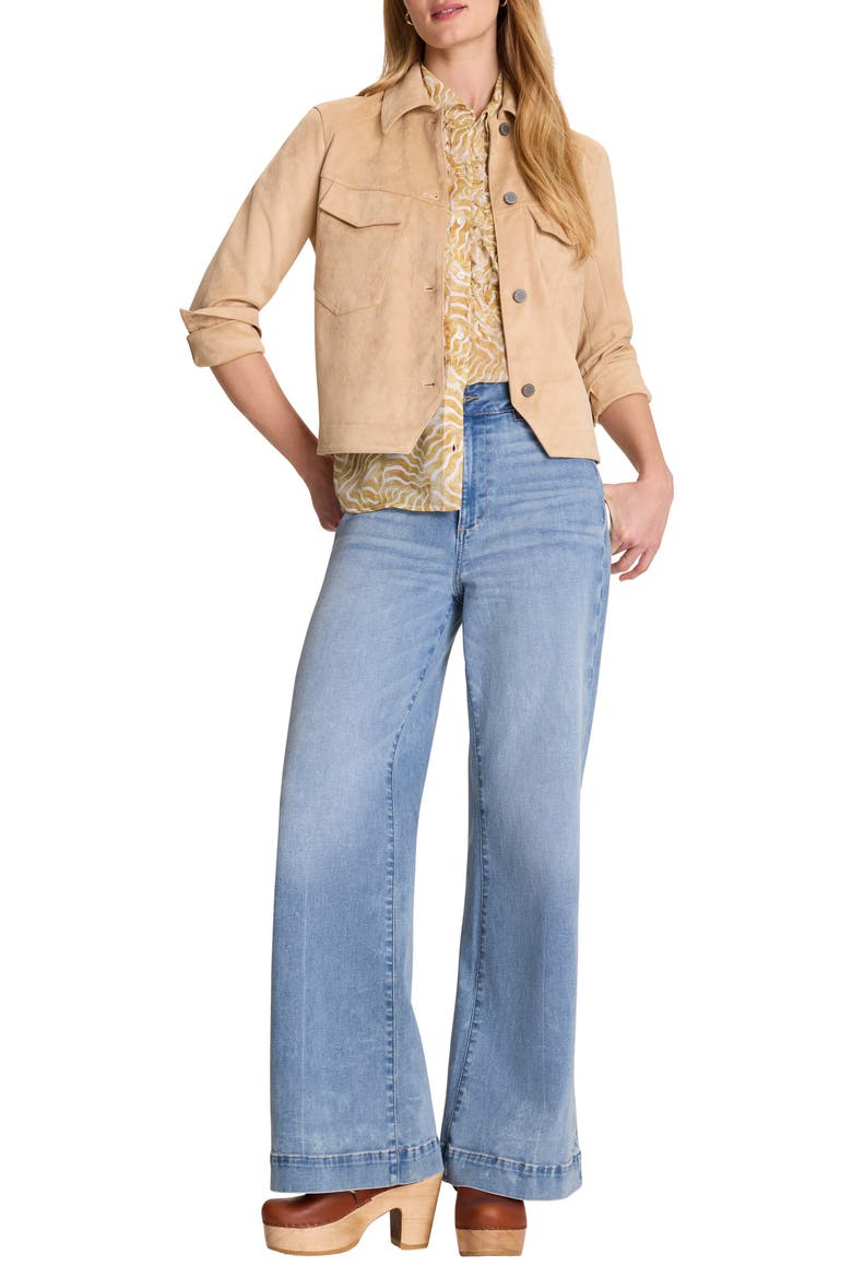 Sunrays Ruffle Placket Georgette Button-Up Shirt, Alternate, color, YELLOW MULTI