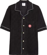 Casablanca Monogram Jacquard Terry Cloth Camp Shirt