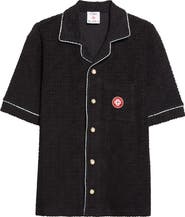 Casablanca Monogram Jacquard Terry Cloth Camp Shirt