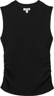 Reiss Trudy Ruched Rib Tank