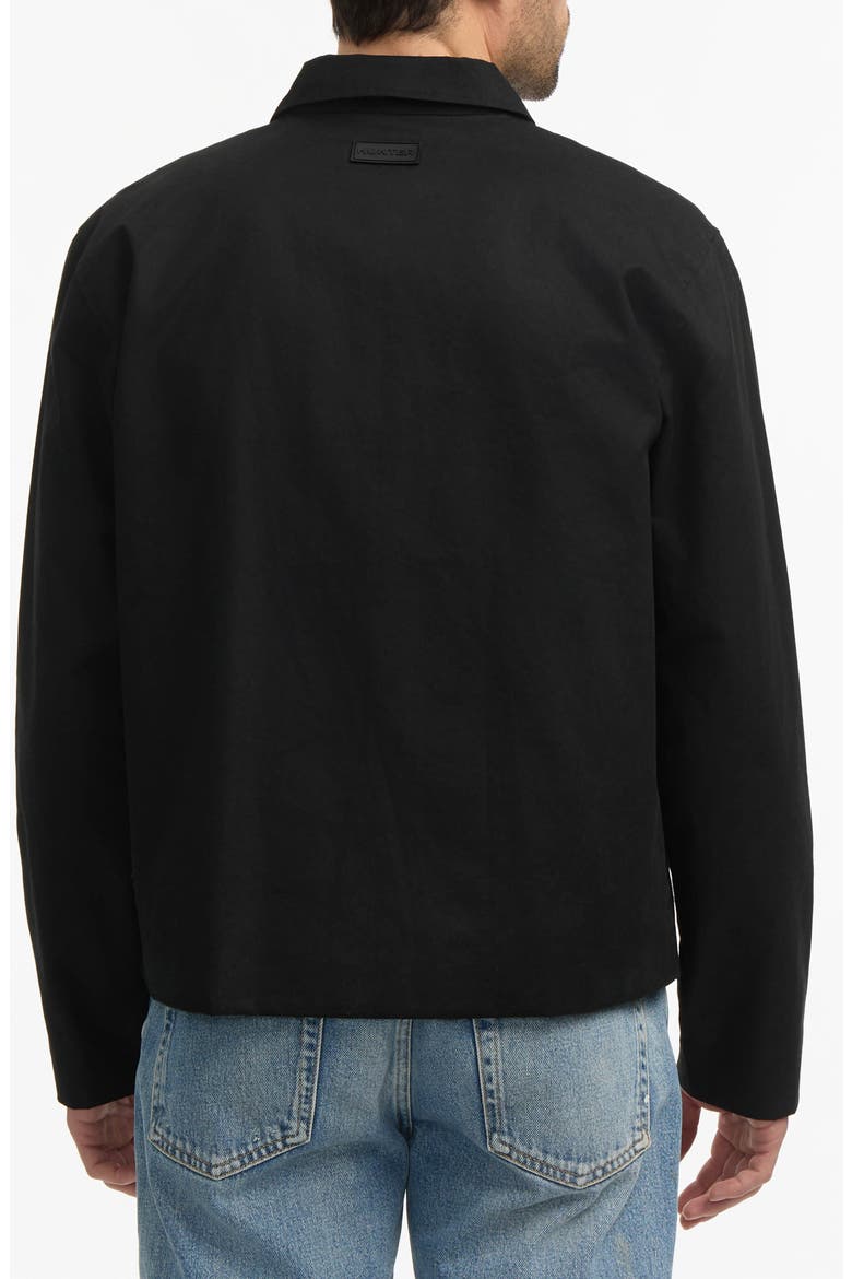 Foster Water Repellent Waxed Twill Jacket, Alternate, color, BLACK