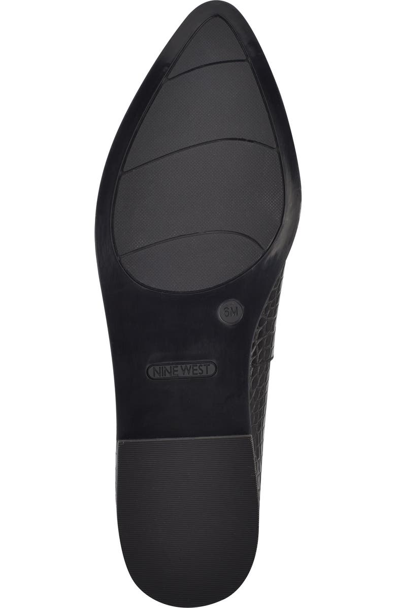 Nine West Zolee Croc Embossed Faux Leather Loafer, Alternate, color,