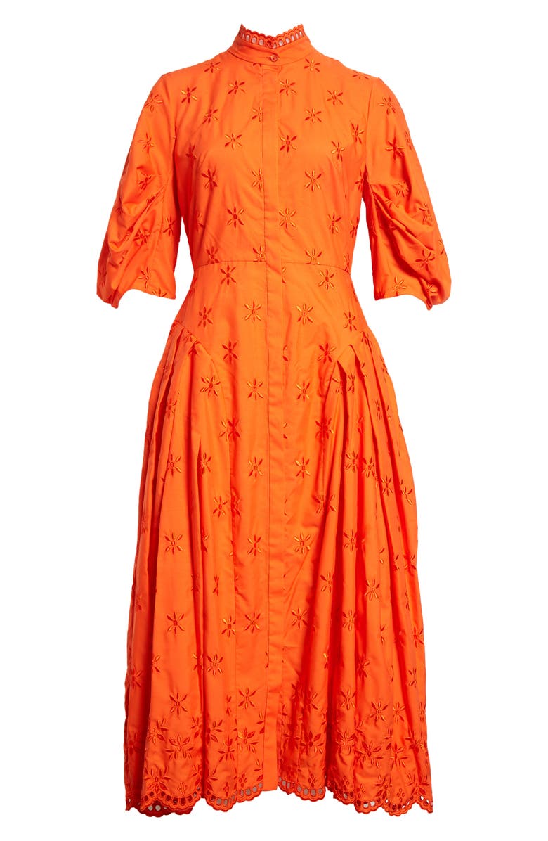 Erdem Zelda Apolonia Print Puff Sleeve Midi Dress, Alternate, color, 