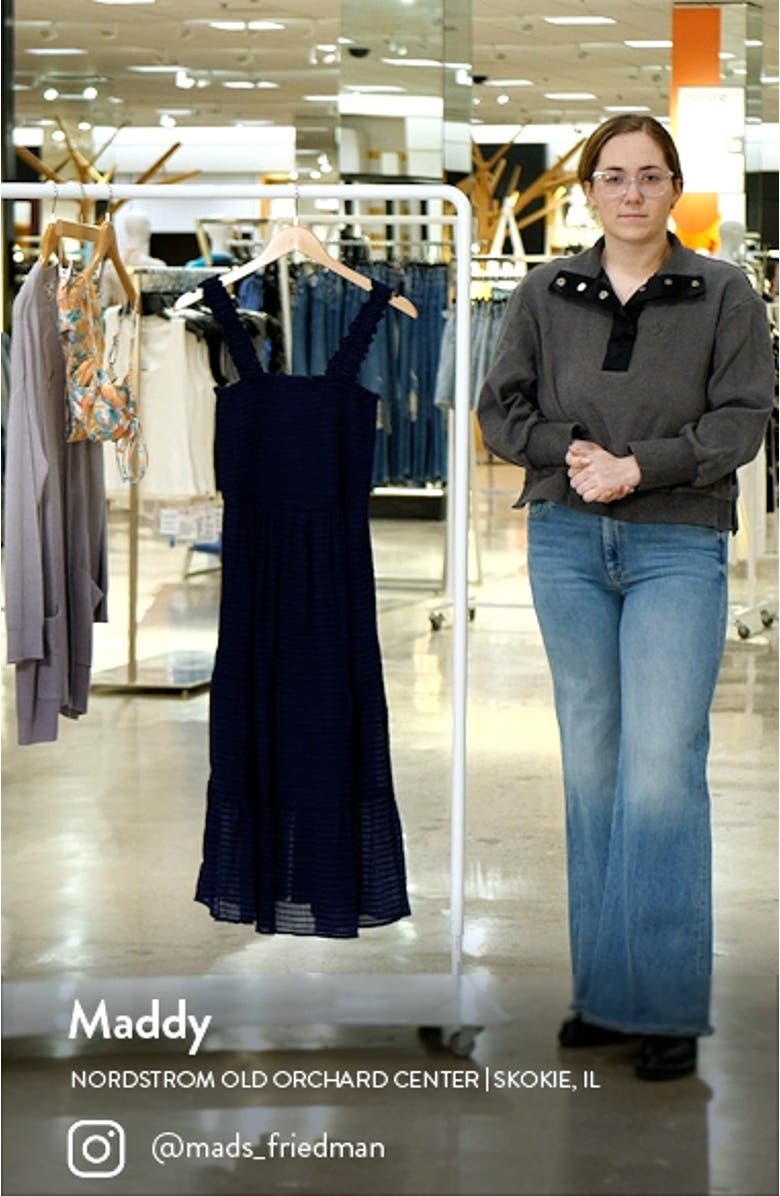 Shadow Smocked Bodice Cover-Up Sundress, sales video thumbnail