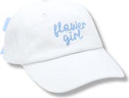 Bits & Bows Flower Girl Bow Baseball Hat