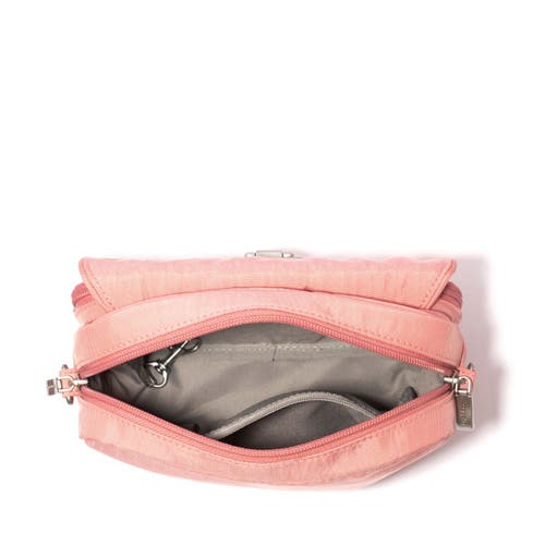Baggallini Coastal Flip Lock Camera Bag Crossbody In Terracotta