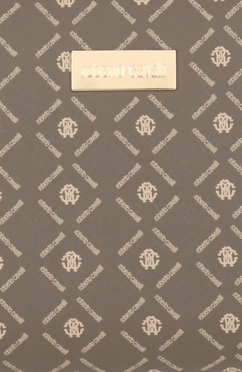 Roberto Cavalli Monogram Top Zip Pouch, Alternate, color,