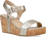 Pelle Moda Wiltz Ankle Strap Platform Wedge Sandal