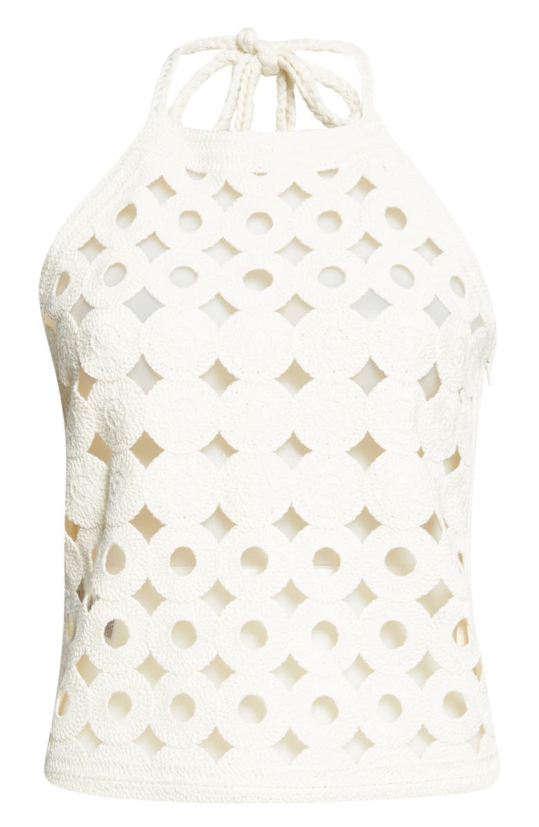 Reiss Celia Cutout Tank, Main, color, White