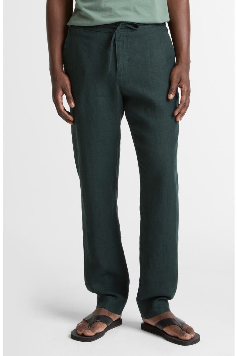 Lightweight Hemp Linen Pants, Main, color, SEAWEED