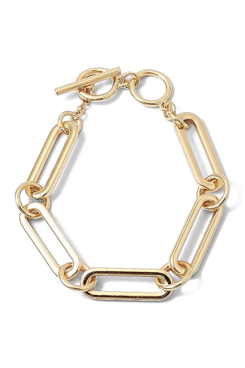 Lia Link Bracelet, Alternate, color, Gold