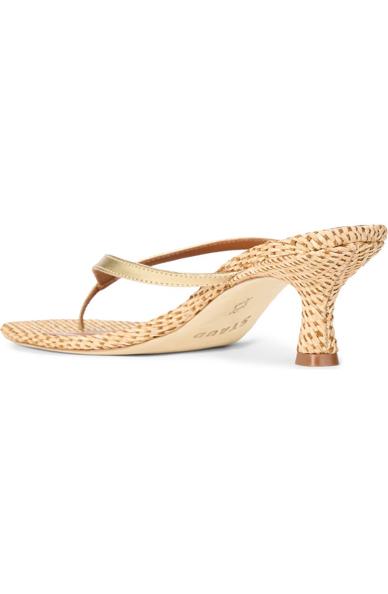 STAUD Freja Woven Thong Slide Sandal, Alternate, color, Tabac