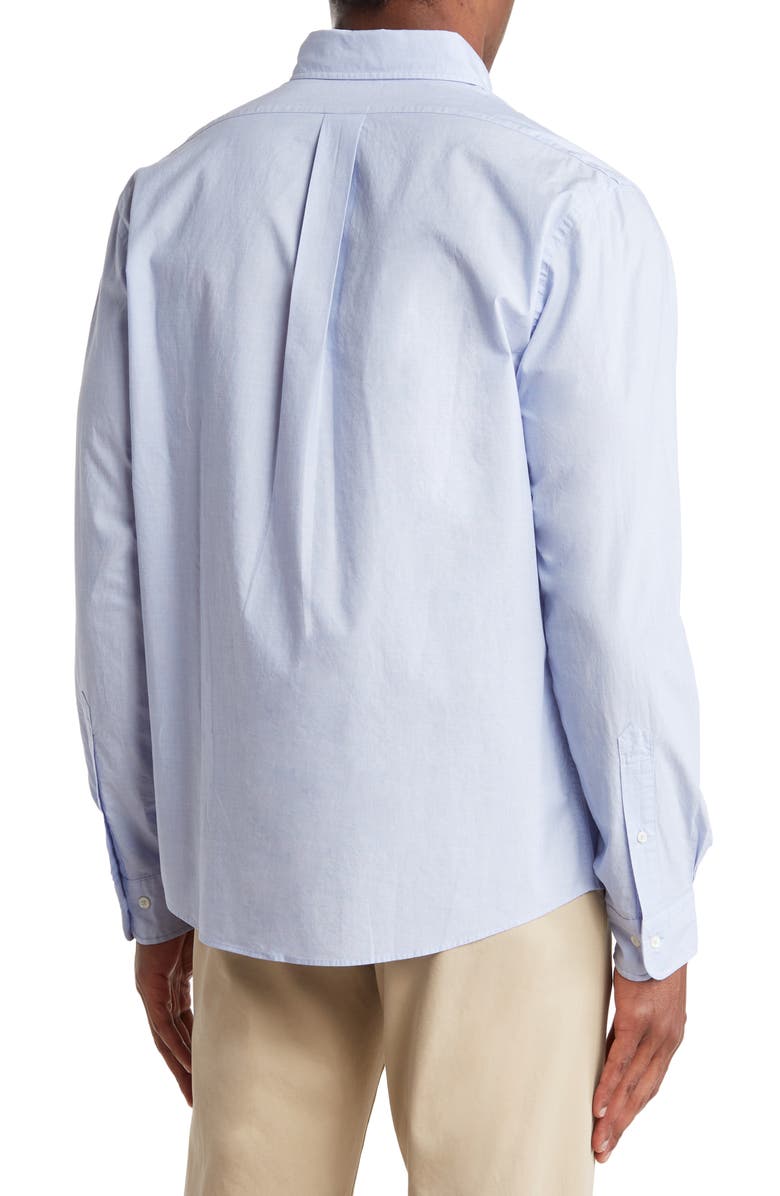 Brooks Brothers Solid Button Down Shirt, Alternate, color, Ltblueeoe