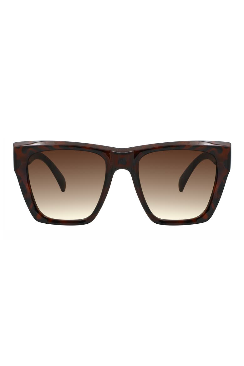 53mm Gradient Square Sunglasses, Main, color, CLASSIC HAVANA