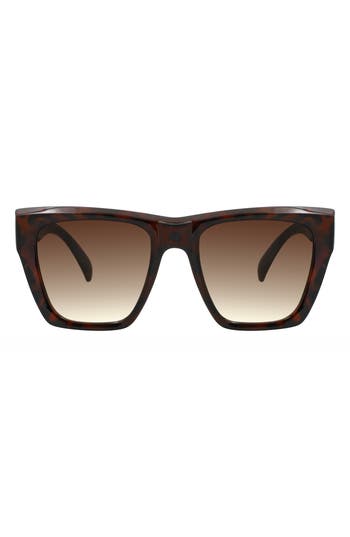 Kurt Geiger London 53mm Gradient Square Sunglasses In Brown