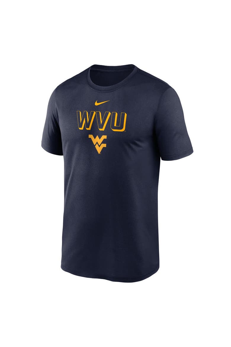 Men's Nike Navy West Virginia Mountaineers 2025 Sideline Legend Performance T-Shirt, Alternate, color, Navy