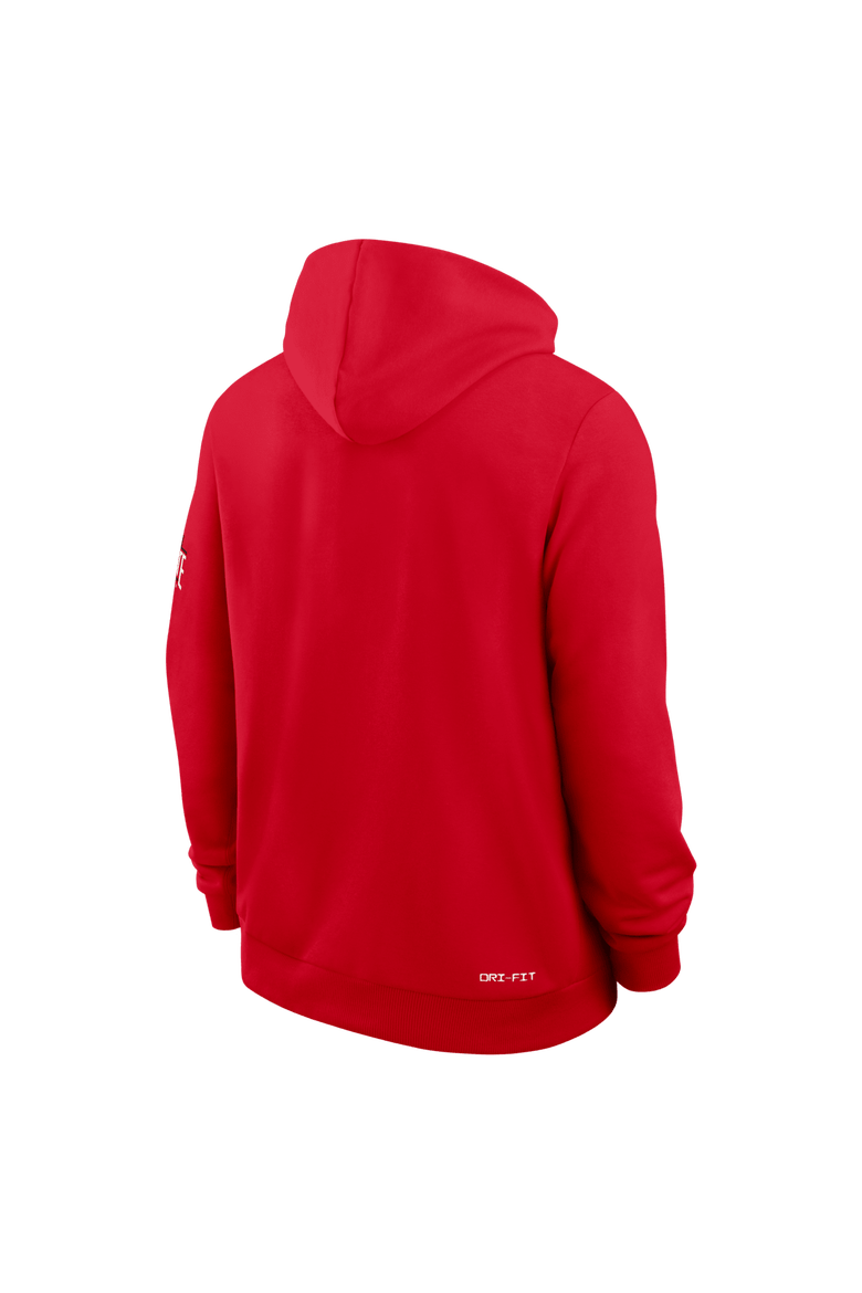 Men's Nike Scarlet Ohio State Buckeyes 2026 Sideline Standard Issue Dri-FIT Hoodie, Alternate, color, Scarlet