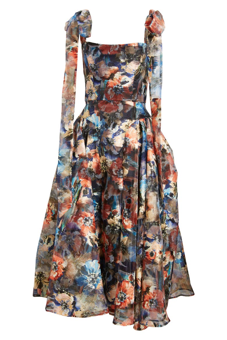 Leila Metallic Cocktail Dress, Alternate, color, SOLAR SPARKLE