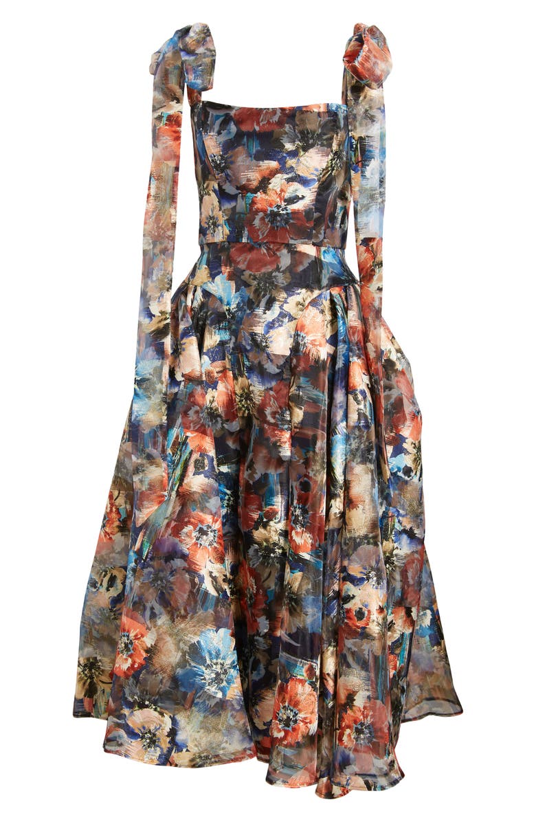 Black Halo Leila Metallic Cocktail Dress, Alternate, color,