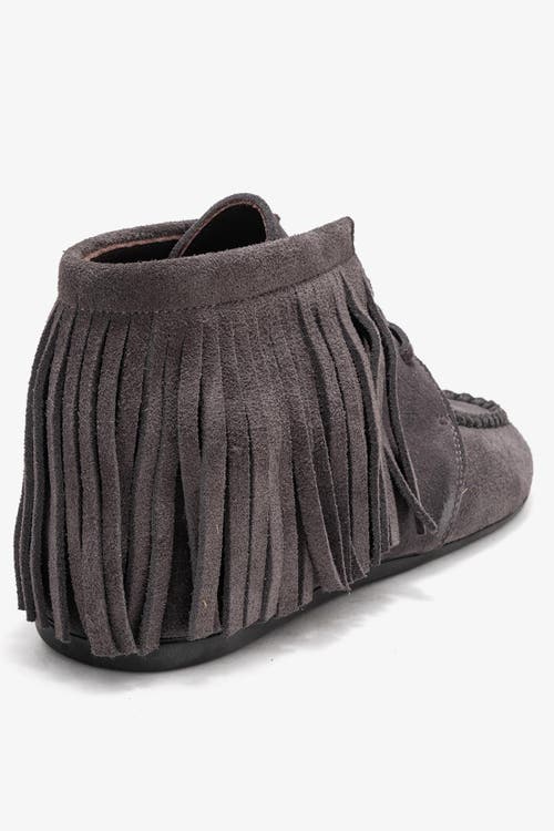 Forever & Always Shoes Raux Leather Ankle Boot In Purple