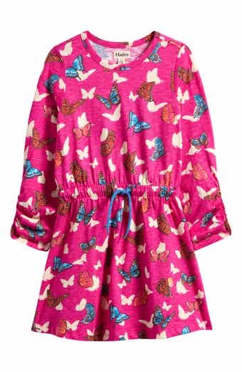 Hatley Kids' Butterfly Print Long Sleeve Dress