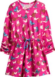 Hatley Kids' Butterfly Print Long Sleeve Dress