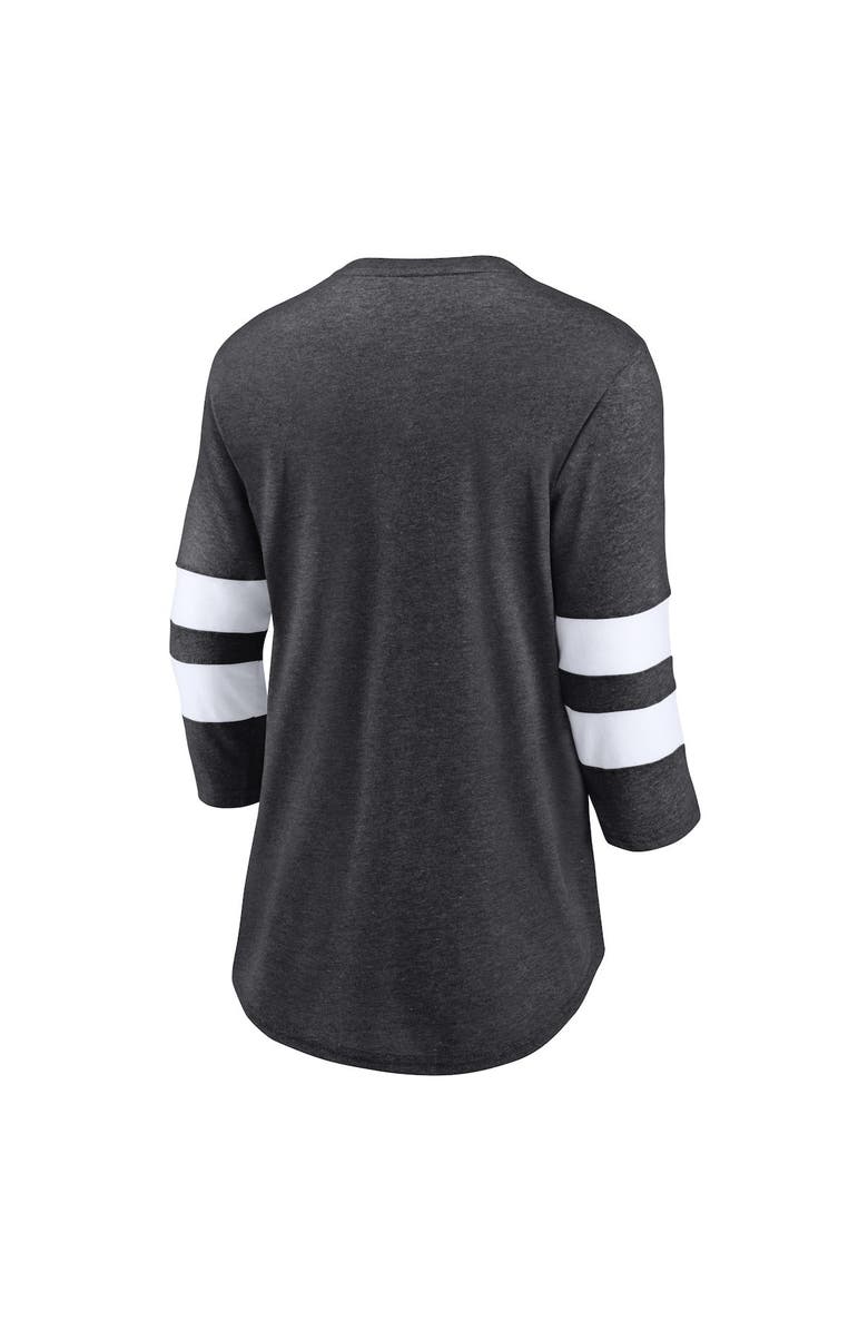 FANATICS Women's Fanatics Branded Heather Charcoal Pittsburgh Penguins Special Edition 2.0 Barn Burner 3/4 Sleeve T-Shirt, Alternate, color, Heather Charcoal