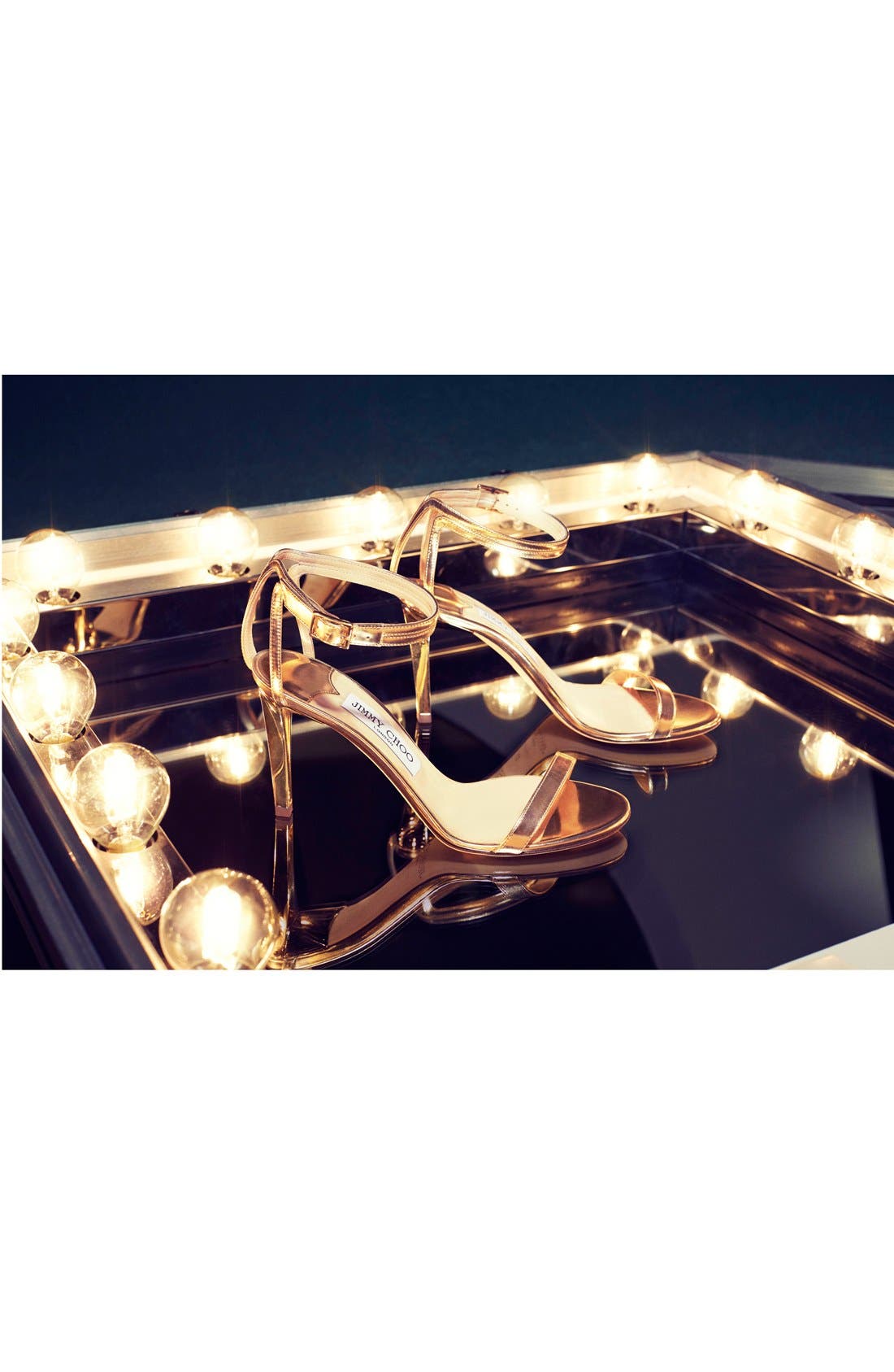'Daisy' Sandal, Alternate, color, CHAMPAGNE MIRROR LEATHER