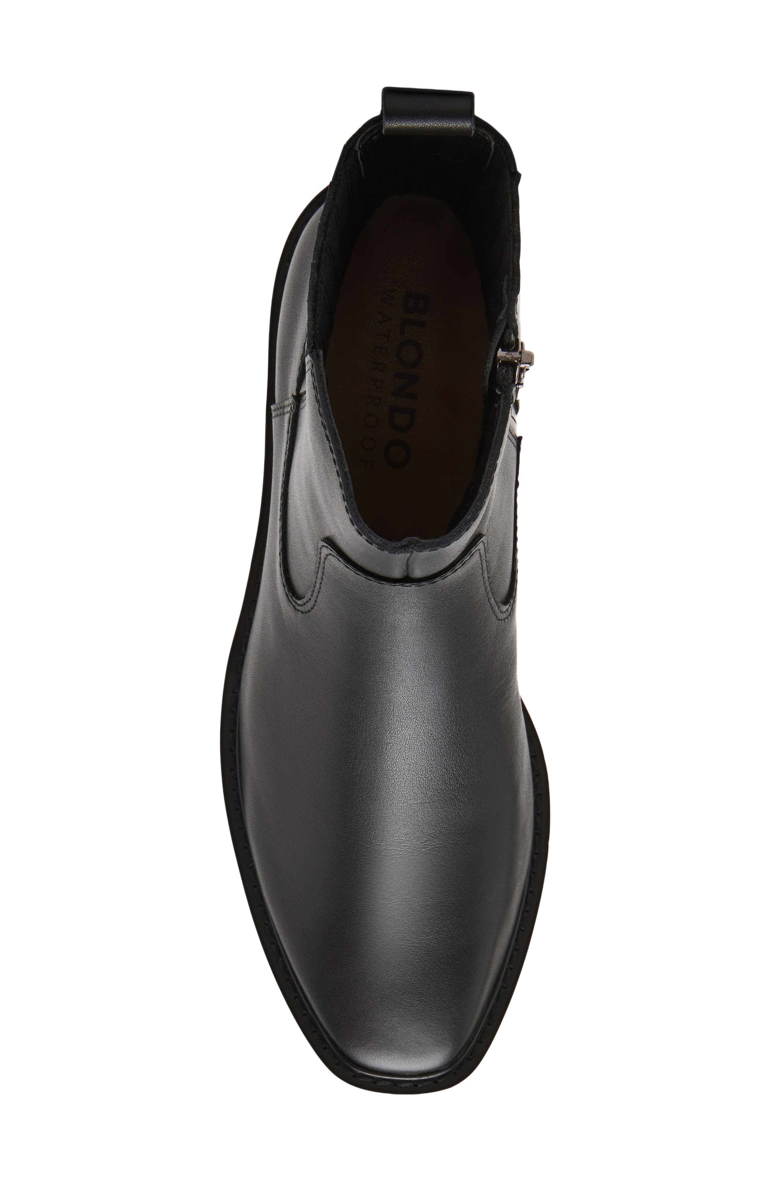 Henry Waterproof Leather Chelsea Boot, Alternate, color, BLACK LEATHER