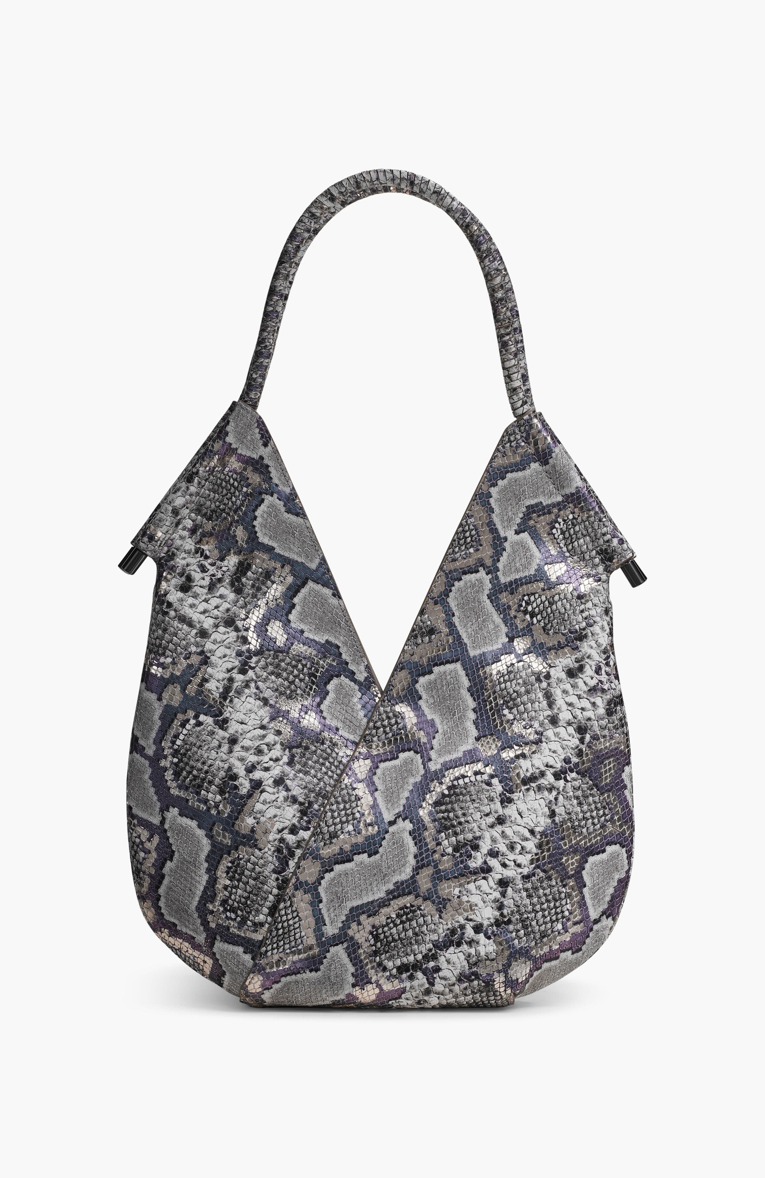 Donna Karan New York Baldwin Small Python Shoulder, Alternate, color, 