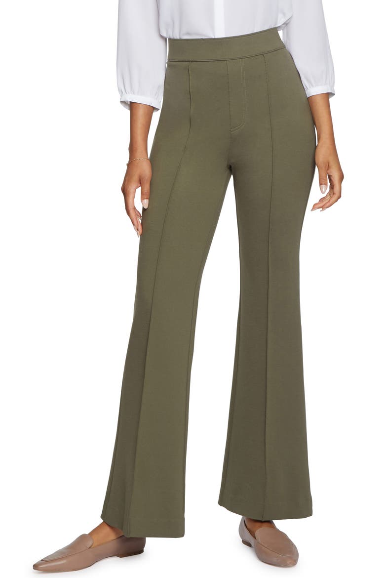 Sculpt-Her™ Pull-On Wide Leg Pants, Main, color, MOSS