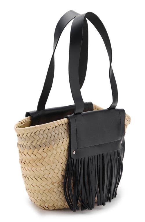 Mango Small Straw Shoulder Bag