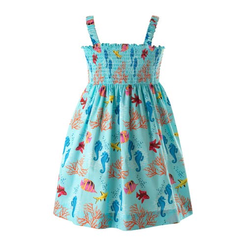 Rachel Riley Coral Reef Sundress In Blue