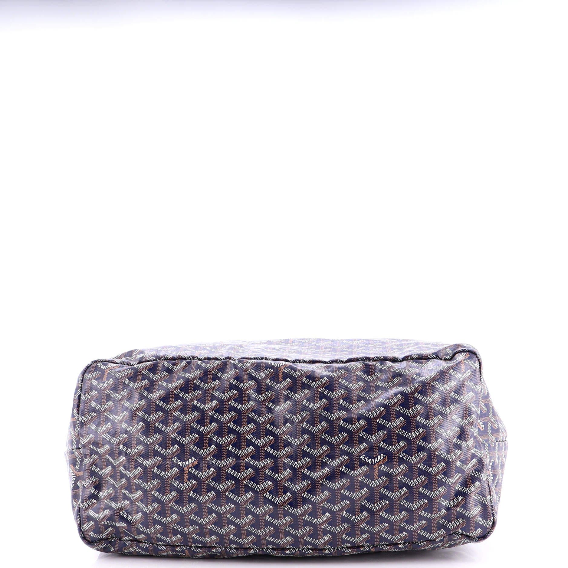 Pre-Owned Goyard Saint Louis Tote Coated Canvas GM, Alternate, color, Blue