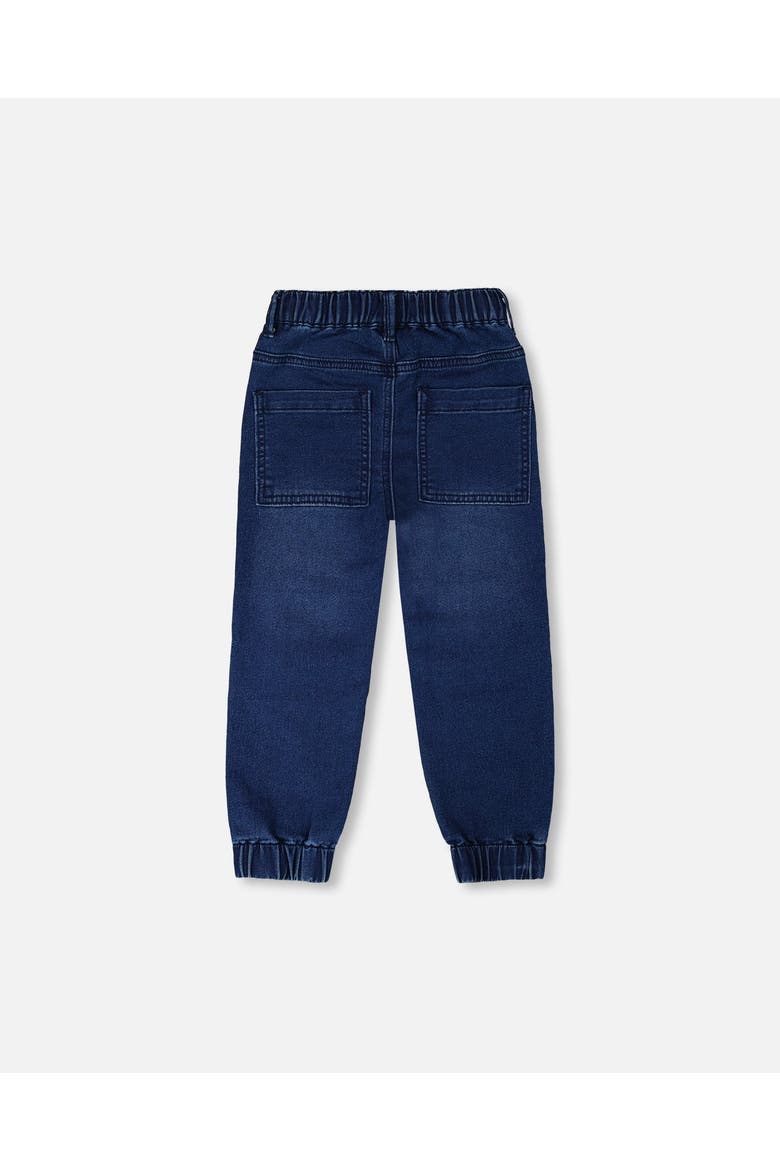 Stretch French Terry Denim Jogger, Alternate, color, Navy Blue Denim