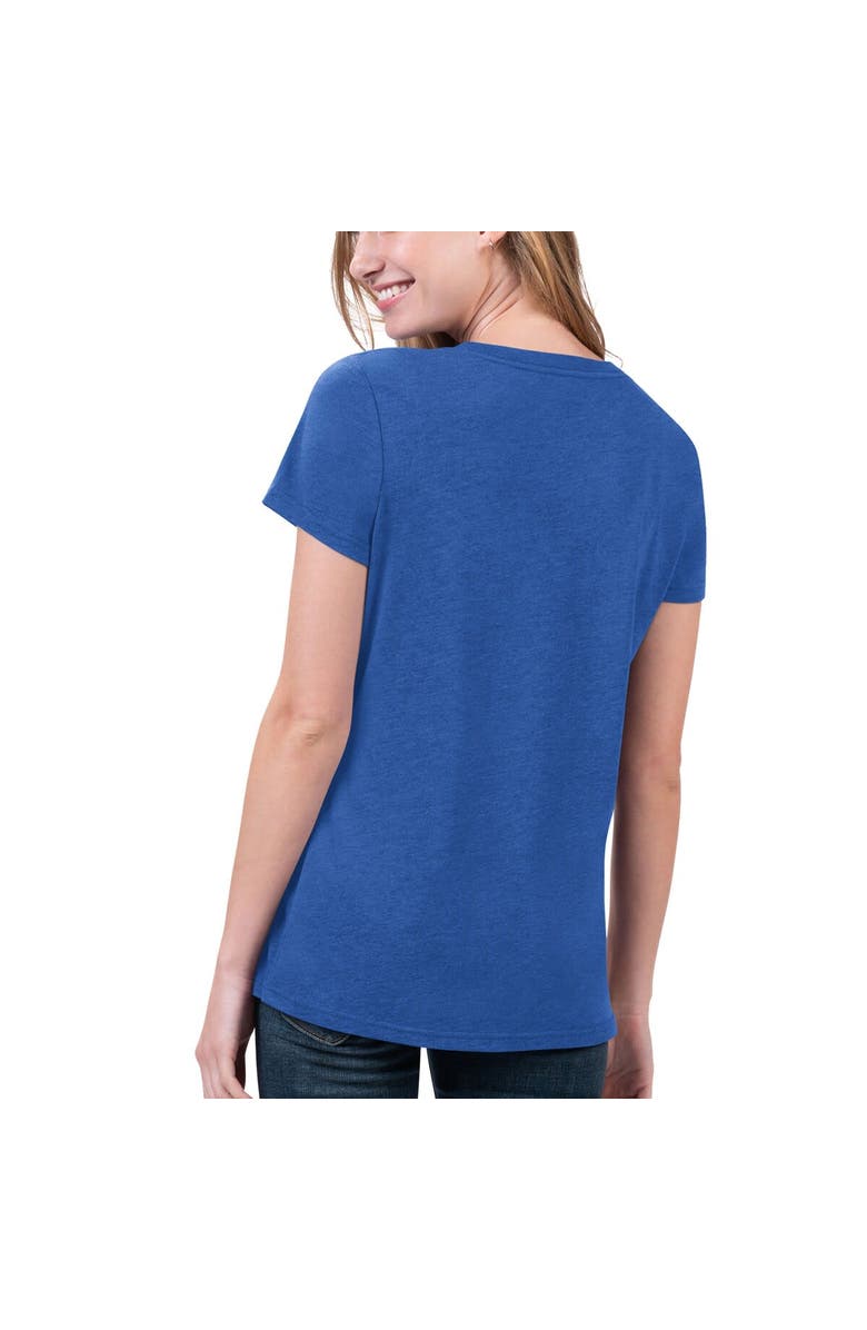 G-III 4HER BY CARL BANKS Women's G-III 4Her by Carl Banks Heathered Royal Los Angeles Rams Main Game T-Shirt, Alternate, color,