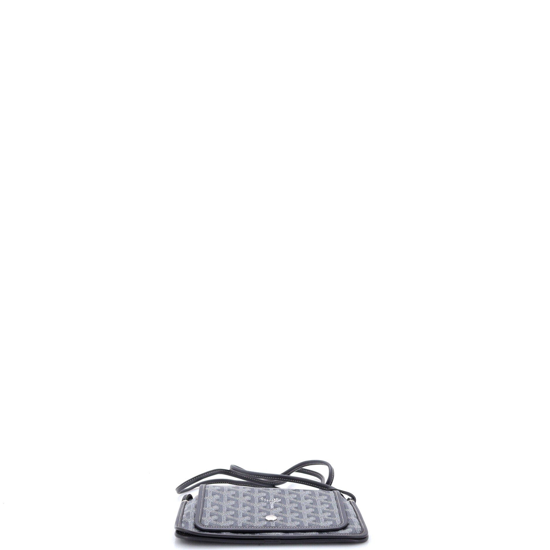 Plumet Clutch Wallet Coated Canvas, Alternate, color, Grey