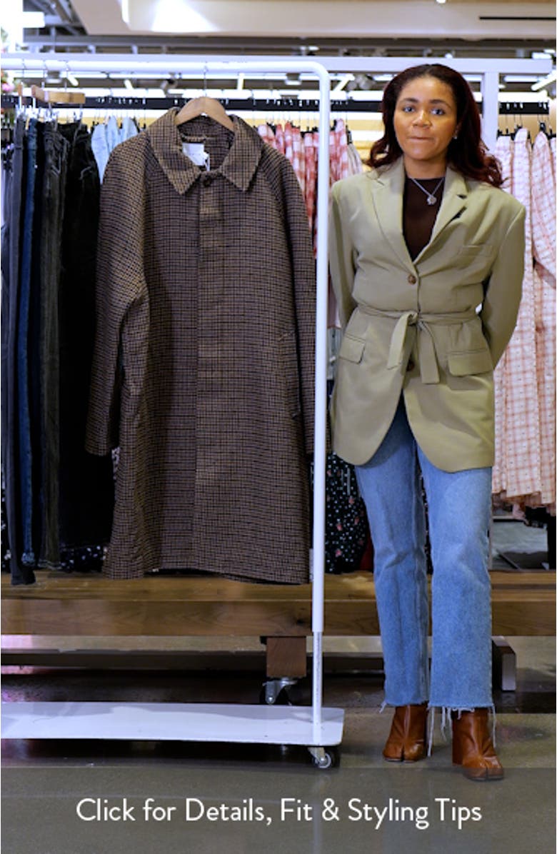 Oversize Check Overcoat, sales video thumbnail