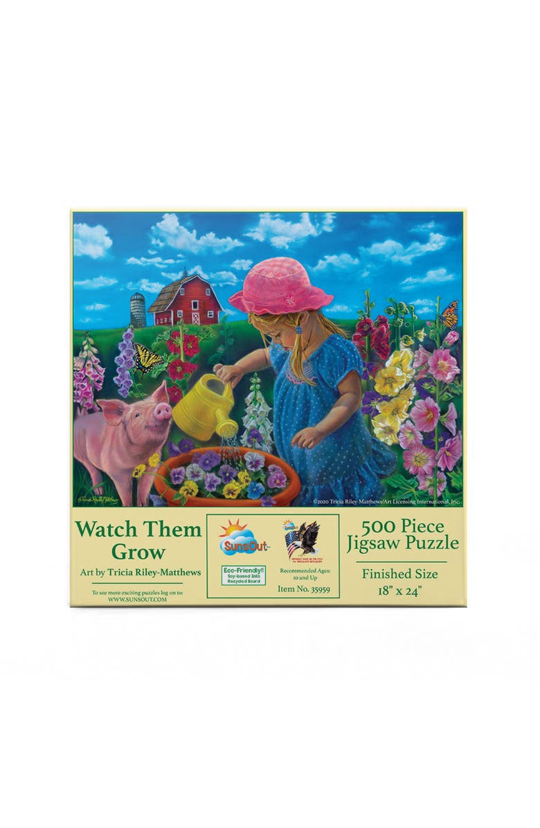 Sunsout Watch Them Grow 500 piece Jigsaw Puzzle for Adults, Alternate, color, Multicolor