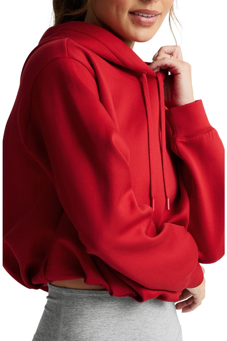 In the Flow Hoodie, Alternate, color, HOLLY RED