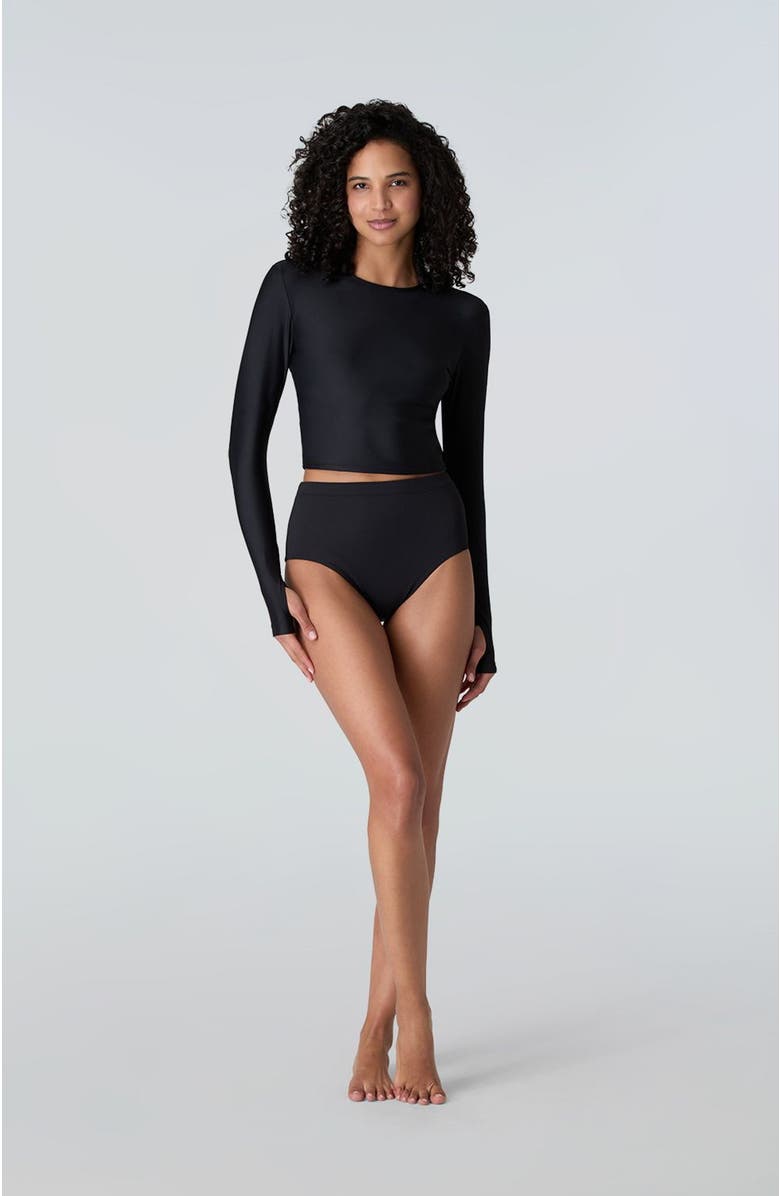 Watskin Sasha Long Sleeve Top, Main, color, Black