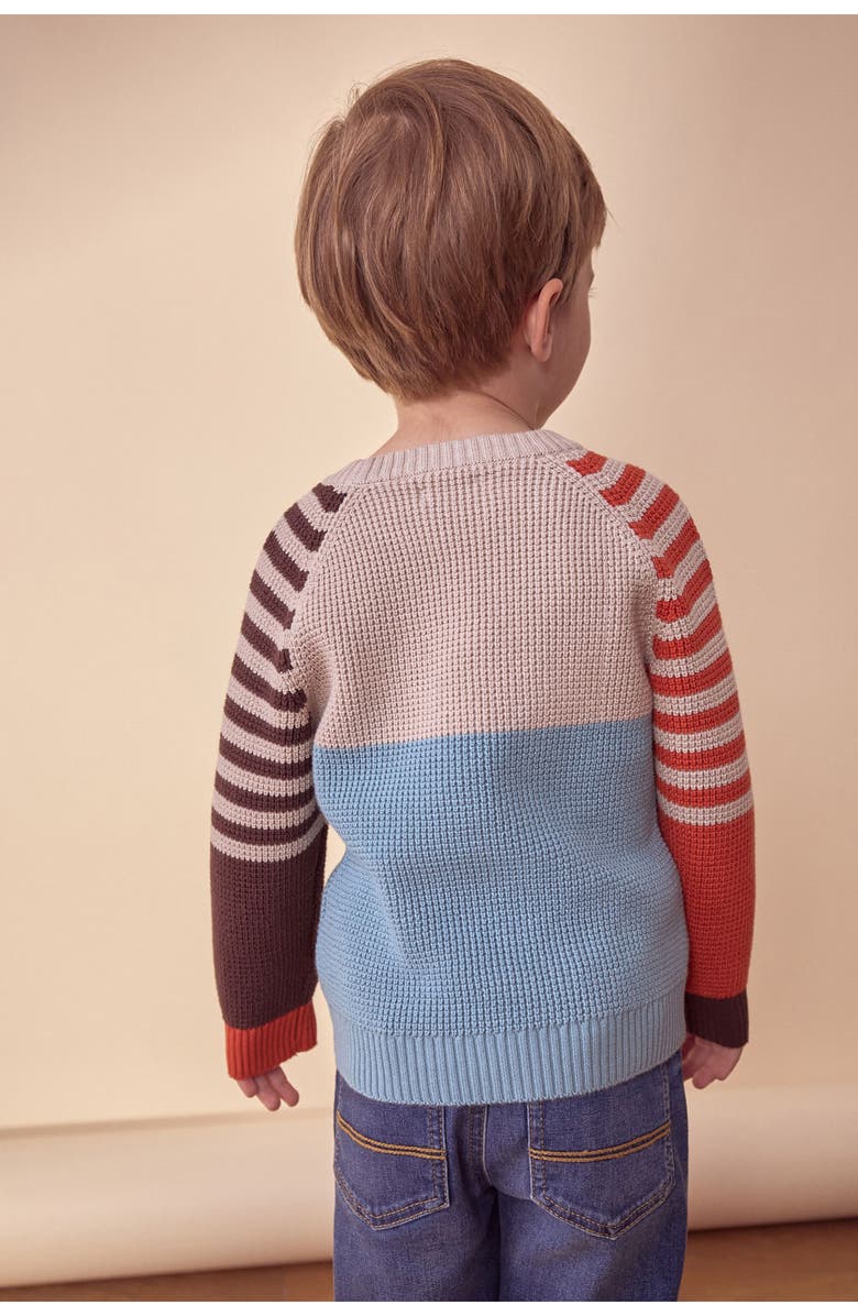 NEXT Kids' Train Appliqué Cotton Sweater, Alternate, color, 