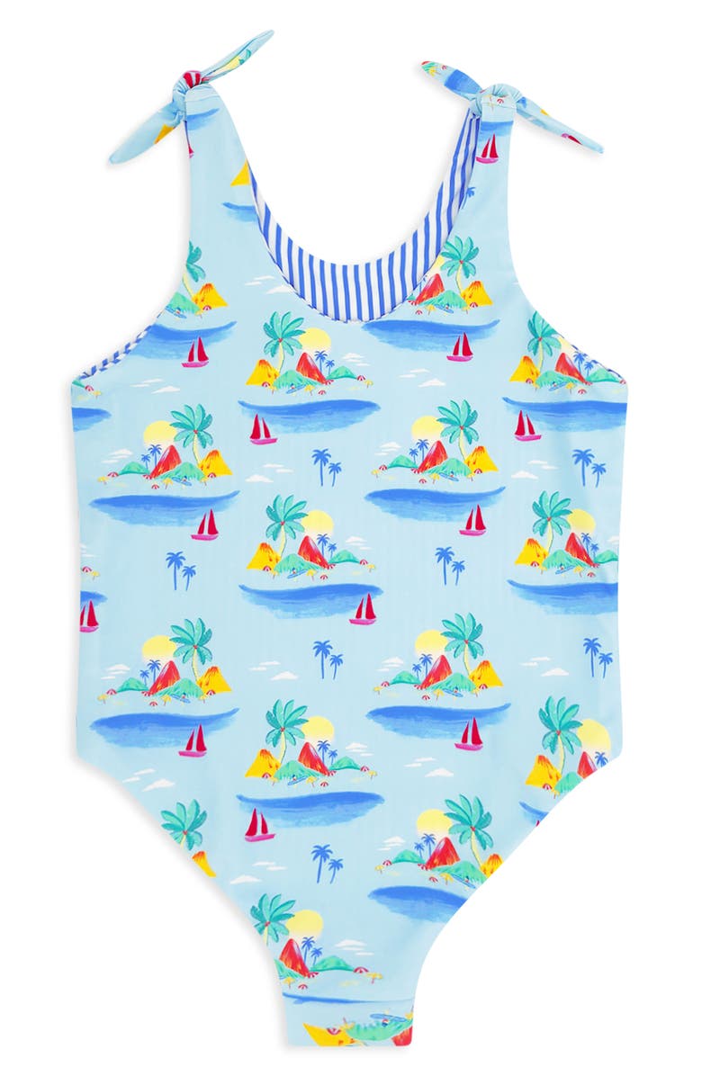 Feather 4 Arrow Kids' Skye Reversible UPF 50+ One-Piece Swimsuit, Alternate, color,