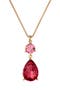 selected Gold Tone / Pink Multi Crystal